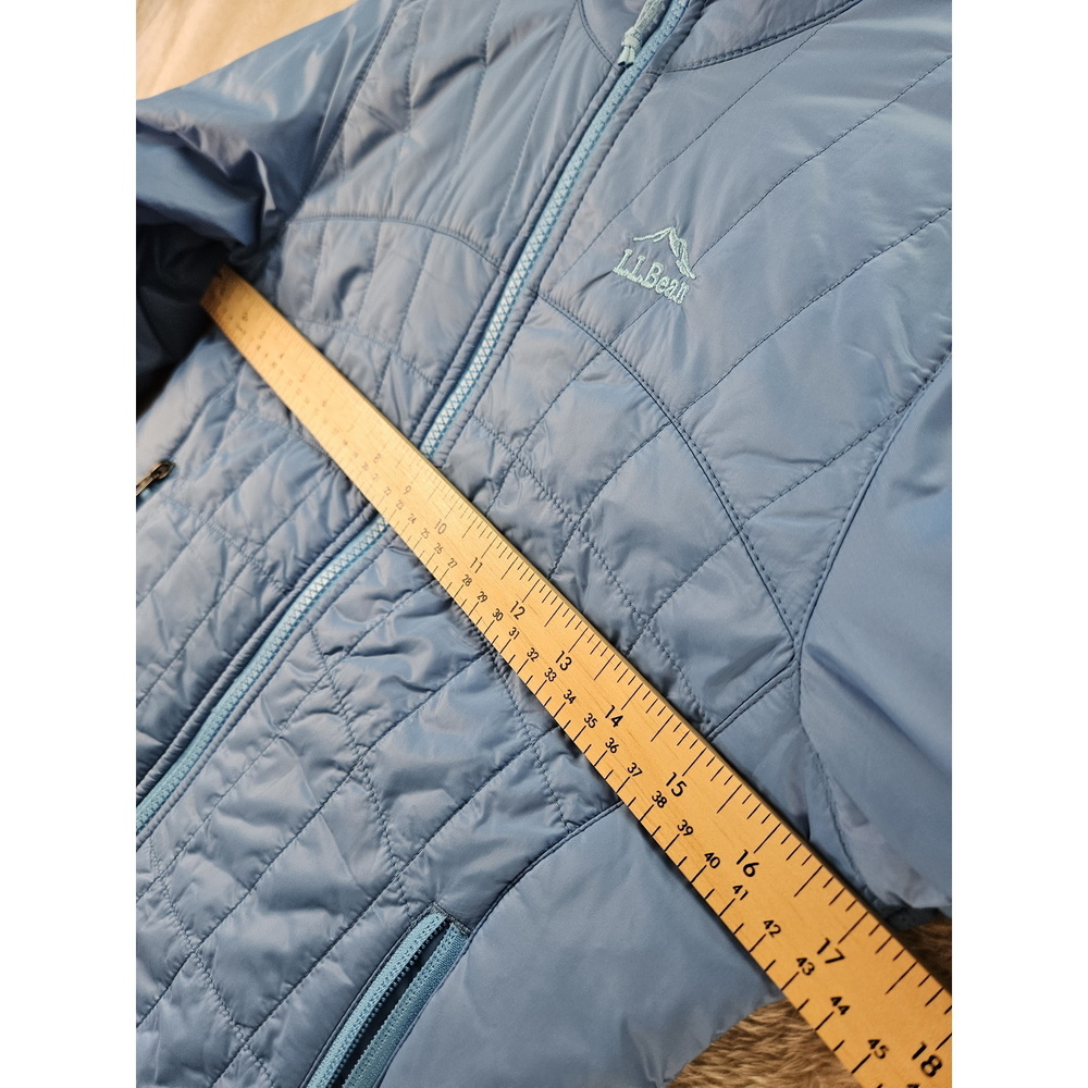 L.L. Bean Mountain Bound Reversible Jacket Puffer Jacket Girls Size 8 - Picture 6 of 10